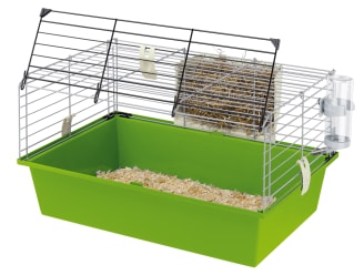 Cage pour lapin ou cochon d'Inde coloris gris foncé Nero 3 Deluxe Happy  Planet - 100 x 50 x 45 cm : Savic SAVIC animalerie - botanic®