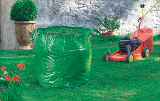 Sac à déchets de jardin robuste Sac à feuilles en tissu industriel  réutilisable avec poignées et couvercle