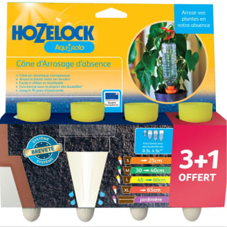 Hozelock - Hozelock - Cônes d'arrosage Aquasolo pack 3+1 30 cl jaune