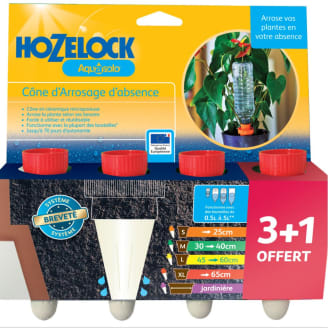 Hozelock - Cônes d'arrosage HOZELOCK Aquasolo pack 3+1 50 cl taille XL rouge