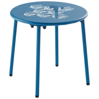 Ecloz - Table d'appoint acier Ø.40cm bleu cobalt Tendance ECLOZ