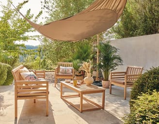 Ecloz - Salon de jardin bois 5 personnes Dune ECLOZ