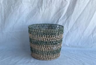 Ecloz - Corbeille bicolore verte H. 26 cm - ECLOZ