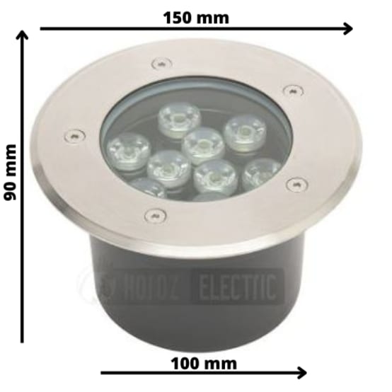 SSC-LUXon MARNE Lot De 3 Spots LED Encastrables Au Sol Ronds