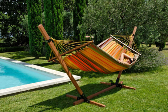 Paquet De 2 Sangle Hamac, Fixation Hamac Couleur Orange De 2