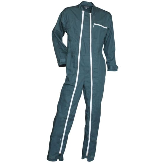 Combinaison de travail double zip Verte Homme FUSIBLE LMA Vert - Main Image