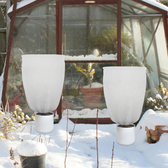 Royal Gardineer Sac De Protection Pour Plante: Ensemble De 2 Couvertures De Plantes XL Pour Protection Hivernale, 175 X 120 Cm, 80 G/m² (couvercles De Plantes D'hiver