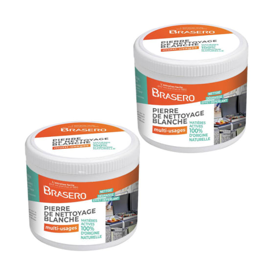 Lot De 2 Pierres Blanche 100 % D'origine Naturelle - Barbecues Et Planchas 3451571030274