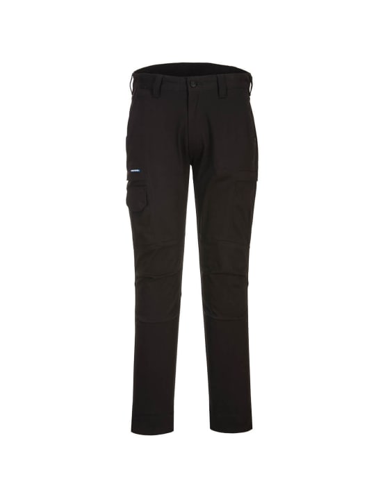 Portwest Pantalon Femme Elastiqué, Couleur: Marine Tall, Taille: L, LW97NATL