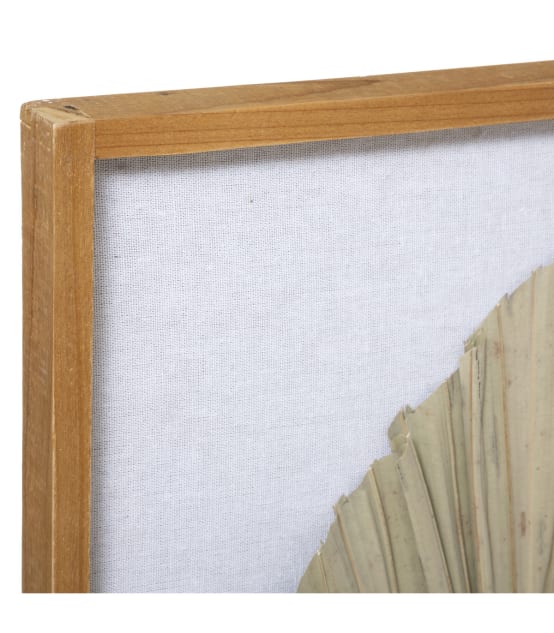 Cadre mural d coratif palmier en bois 49 x 61 cm gamm vert