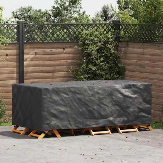 Protection Terrasse Extérieur Housse Meuble Jardin 210D - 213x132x74cm, Imperméable | Tissu Oxford, Respirante - Protection Pluie, UV, Poussière Housse Protection Terrasse 213x132x74cm