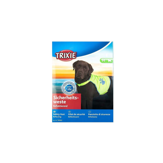 Trixie Gilet de sécurité jaune pour chien taille S Gamm vert