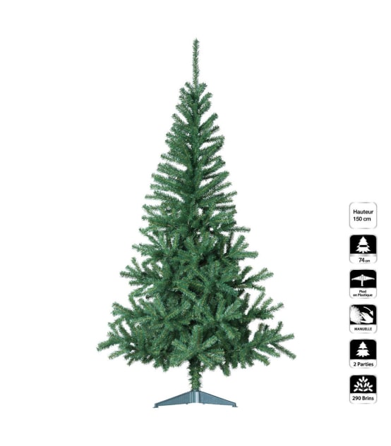Sapin de Noël artificiel Vert H 150 cm Gamm vert