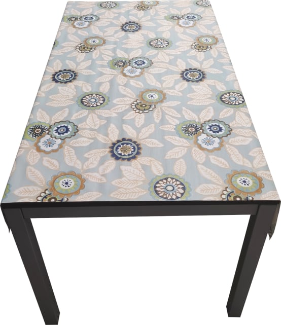 ChenQuanSarl-Nappe 100% Polyester Anti-Taches Pour Table Cuisine Decoration Imprimee Flowers Diametre 150 Cm