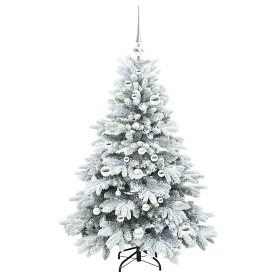 Sapin de Noël Réaliste 120 cm Tout-en-Un avec 150 Lumières LED et Boules – ComfortXL Outdoor Living – Image 4