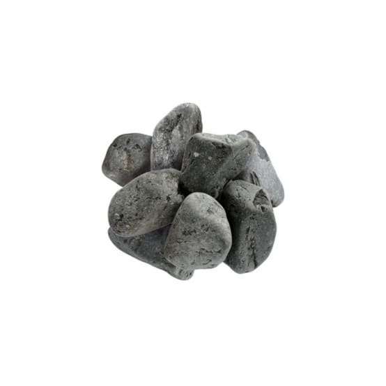 Galet noir mat 30/60 mm Filet 20 kg Gris anthracite Jardinex