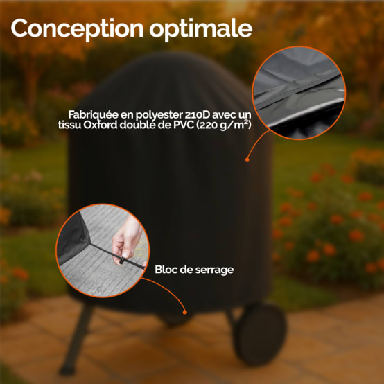 Housse Oxydable 420D Housse Barbecue Parc 62x60x50cm - Oxford 420D Imperméable - Cordons De Serrage - Protection UV Housse étanche Parc