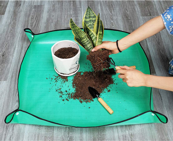 Terreau Plante Intérieur Kit Jardinage 28 Pièces BDHYYM | Tapis Rempotage 50x50cm Étanche | Accessoires Jardin Intérieur/Extérieur Plantation Lidl