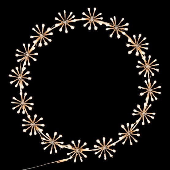 VidaXL Boule Avec 320 LED 2 Pcs Blanc Froid 50 Cm Métal