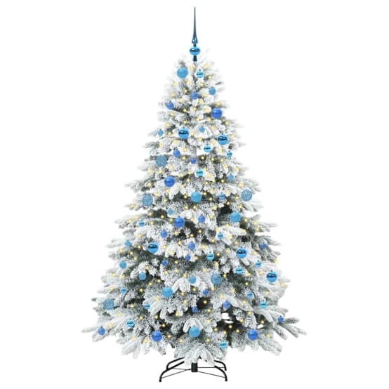 Sapin de Noël Lumineux 180 cm, Pack Décoration Tout-en-Un 300 LED et 120 Boules de Noël – ComfortXL Outdoor Living – Image 3