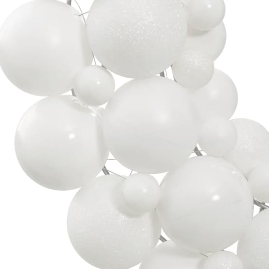 Couronne de Noël blanc 45 cm polystyrène vidaXL 356126 – Image 4