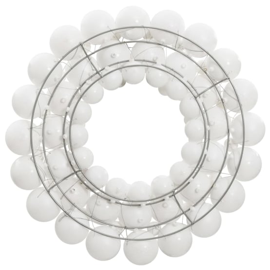 Couronne de Noël blanc 45 cm polystyrène vidaXL 356126 – Image 2