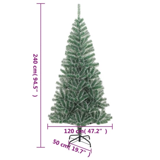 Très grand Sapin de Noël floqué 240 cm majestueux et réaliste – ComfortXL Outdoor Living – Image 7