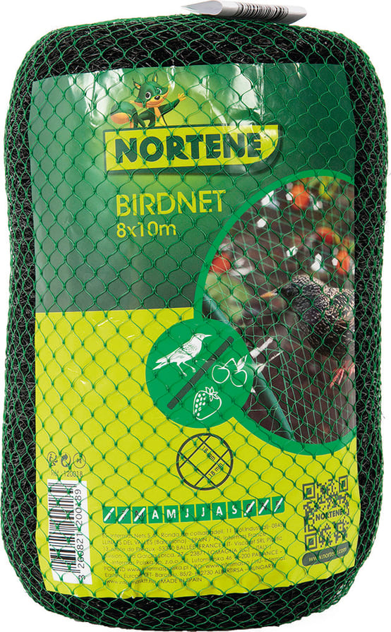 Birdnet - Filet de protection oiseaux L.10 x l.8 m - Gamm vert