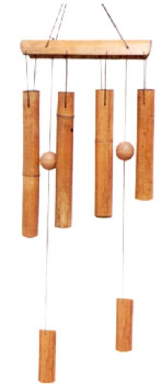 Carillon Flûtes, en Bambou H. 50cm