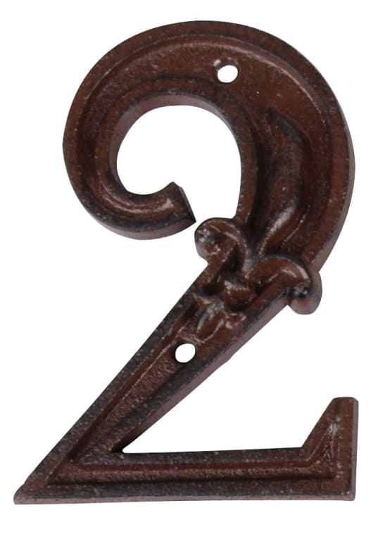 Esschert Design House Number, Rust A, 8.5 X 1.2 X 12.2 Cm