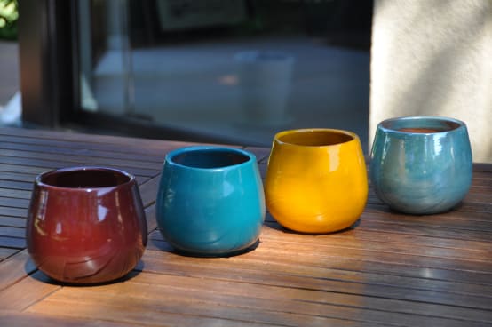 Poterie Jardin Terre Cuite émaillée Géante D64x88 Pot terre cuite émaillée POTERIE D'ALBI - Gamm vert