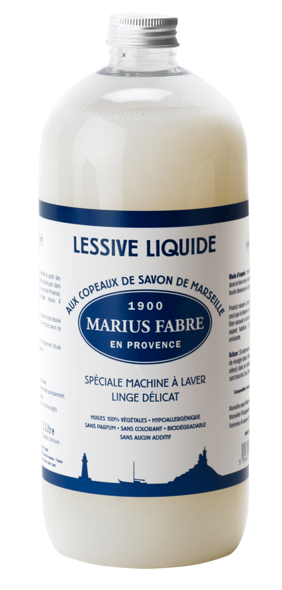 Lessive Liquide Sans Parfum pour Bébé, Naturelle et Biodégradable - 1L