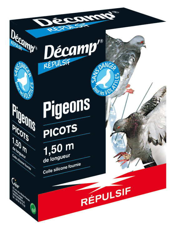 Picots répulsifs à pigeons et autres volatiles 1.5 m - Gamm vert