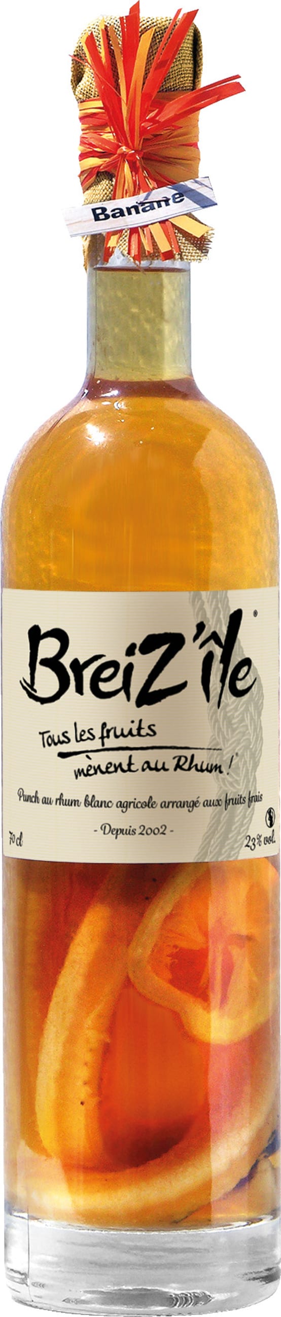 Breiz&amp;#39;île Tradition - Rhum arrangé Banane Ananas 70 cl - Gamm vert