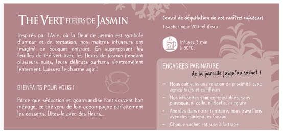 Fleur de thé Amour de Jasmin - Vente de fleurs de thé en ligne