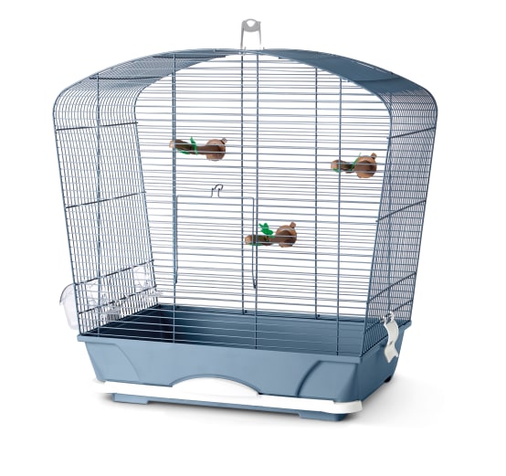 Cage pour oiseaux Louise 40 en métal bleu
