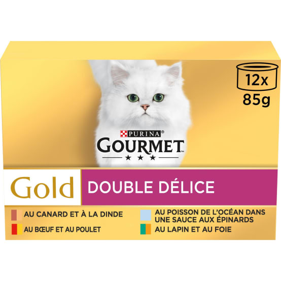 GOURMET GOLD Double Délice - 12x85g - Gamm vert