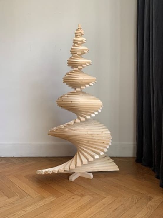 Sapin de Noël en bois 160 cm - Image 12