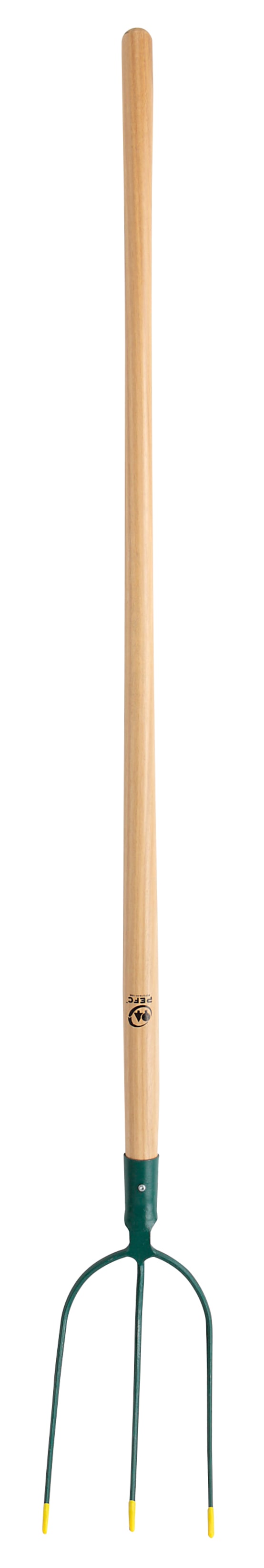 Fourche à foin 3 dents manche bois 30 cm Gamm vert