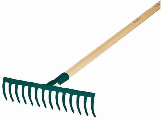 Râteau 16 Dents Courbes - Manche Bois Certifié PEFC 100% Leborgne