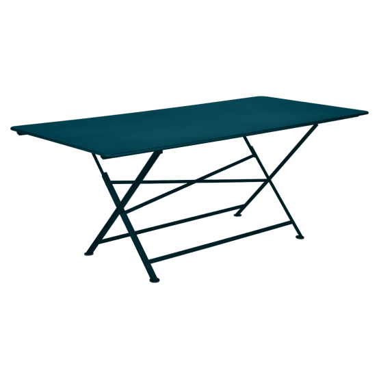 Fermob - Table de jardin rectang. Cargo Bleu A. pliante 6 pers - Gamm vert