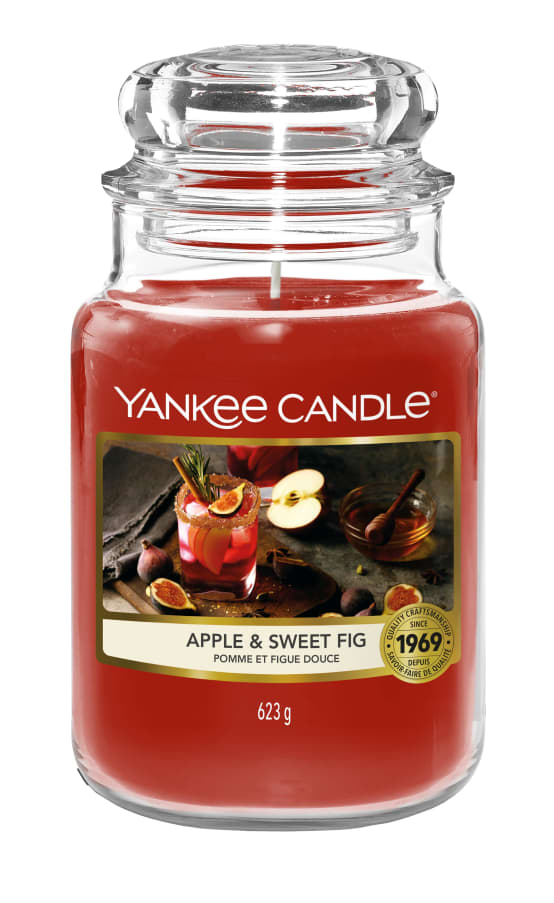 Yankee Candle - Bougie Jarre Grande Pomme et Figue Douce