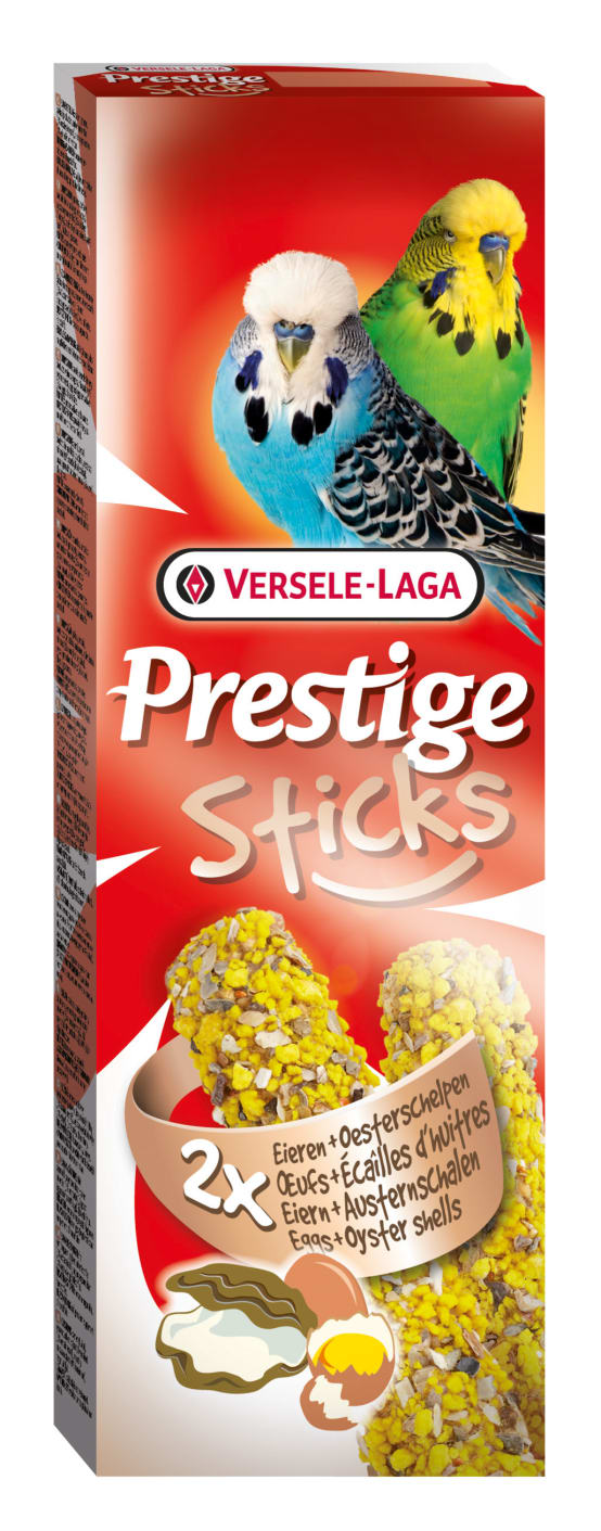 Prestige Sticks Perruches Oeufs & Ecailles d'huîtres 2x30 g - Gamm vert