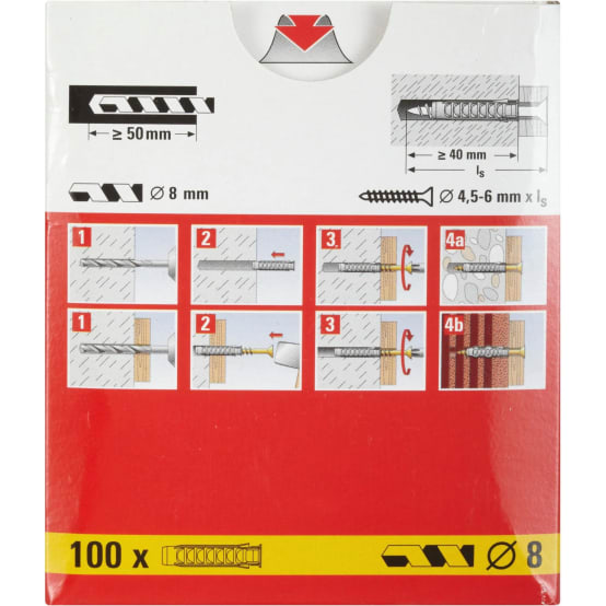 Cheville à expansion nylon FISCHER Gamm vert