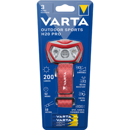 Outdoor Sports H20 Pro 3AAA incluses Gamm vert