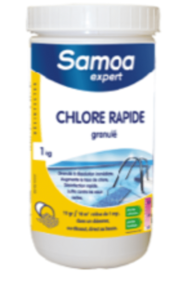 CHLORE RAPIDE GRANULE 1KG Gamm vert