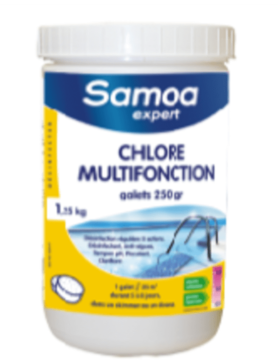 CHLORE XFONCT.GALET250G 1,25KG Gamm vert
