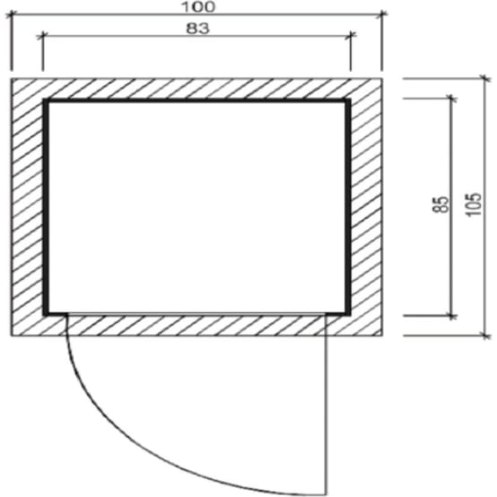 Armoire de jardin en bois Weka Plancher L.173 x l.105 x H.190 cm Gamm