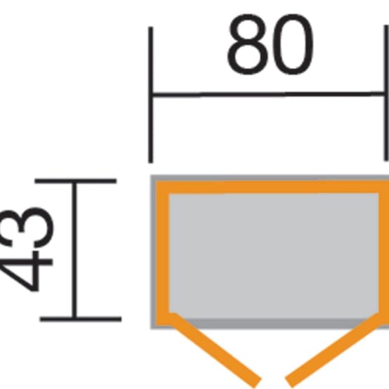 Armoire de jardin bois Weka avec plancher L.80 l.43 cm Ep.14 mm Gamm vert