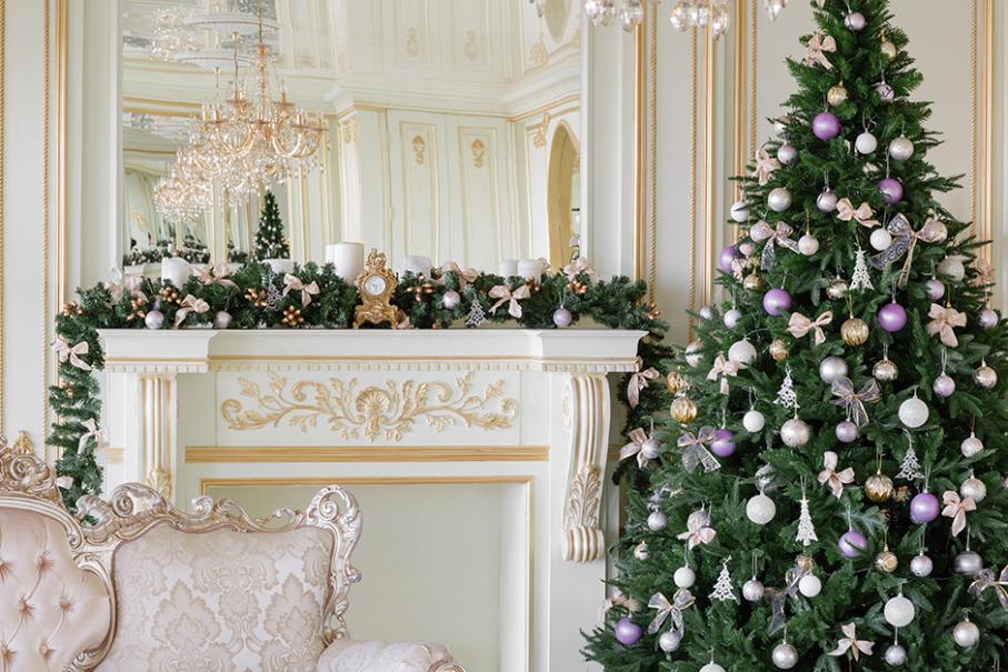 Décorations de Noël à motif léopard - Jupe de sapin en fausse toile de jute  - Accessoire parfait pour la décoration de sapin de Noël : :  Cuisine et Maison